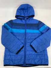 Gap Jacket Kids Blue Primaloft Puffer Lightweight Hooded Zipper Pockets Size M