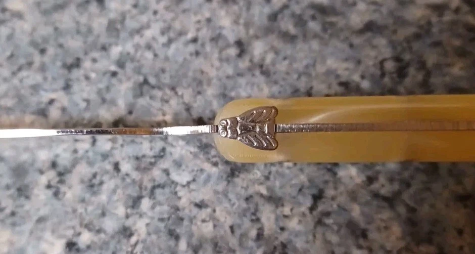 Vintage Claude Dozorme Laguiole Salad Fork & Spoon Server Set France  - Image 2 of 4