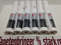 Vinyltapete As 6X 2332-19 (6Rollen) Putzstruktur BlüTenmuster Weiß Restposten