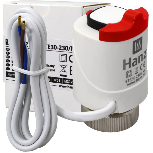 Stellantrieb 230V Stromlos Geschlossen M30X1.5 FußBodenheizung Stellmotor Hanz-image