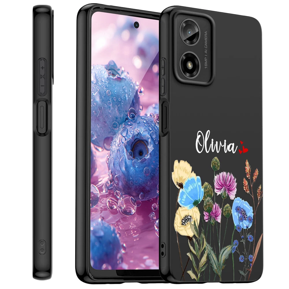 Motorola Moto G Play G Power 2024 2025 Custom Floral Phone Case