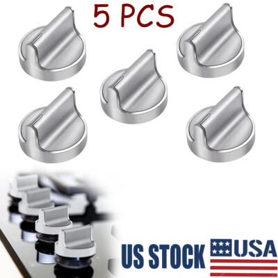 5Pcs Gas Range Knob OEM For Whirlpool WEE730(60)H0DS0 WEC530H0DW0 WEE760H0DE0