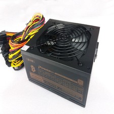 1600W Modular Power Supply For 6 GPU Eth Rig Ethereum Coin Mining Miner 90 Gold
