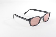 X - KD's Sunglasses  Black Frames / Rose Lens, Comes W/Free Pouch 