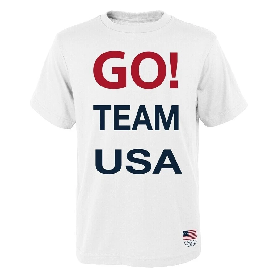 Size L White USA Olympics Fan Apparel & Souvenirs
