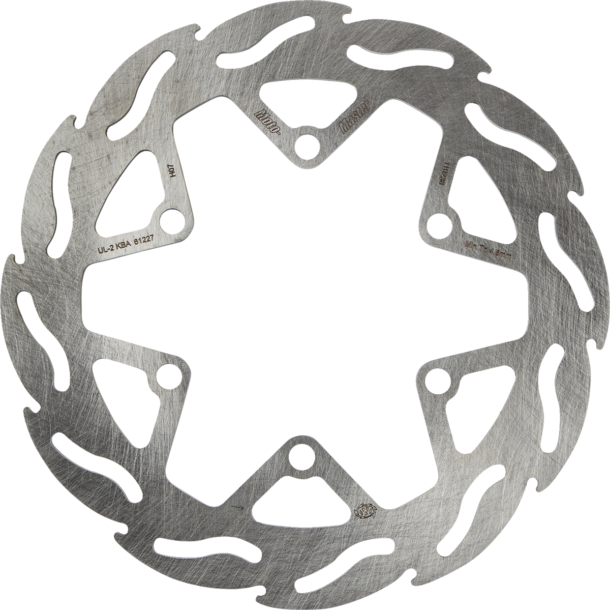 110238 Moto-Master Flame Brake Rotors 110238-PU Front | eBay