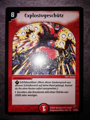 DM02 37/55 Explosivgeschütz Burst Shot Duel Masters Deutsch Meta - NM / EX+