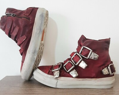 Handmade Italian Nylo Firenze sneakers high top doubles