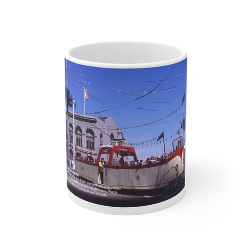 Ceramic Mug 11oz -- San Francisco Muni Blackpool "Boat" 220 inred, Ferry Plaza - Picture 2 of 5