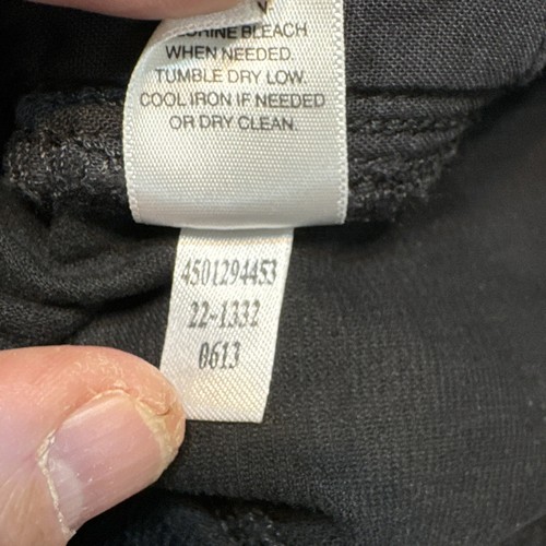 White House Black Market Pants Womens 6 S Straight Leg Corduroy Black - Picture 6 of 14