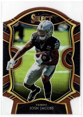 2020 Panini Select JOSH JACOBS BRONZE CONCOURSE PRIZM DIE CUT /355 Raiders