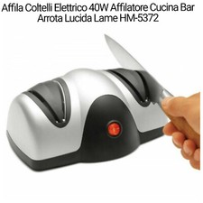 Affila Coltelli Elettrico 40W Affilatore Cucina Bar Arrota Lucida Lame HM-5372