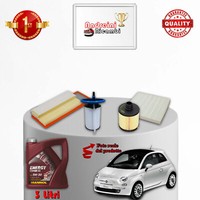 Set Service 4 Filter Und ÖL Xfiat 500 1.3 D Multijet 57KW 78CV Von 2016->