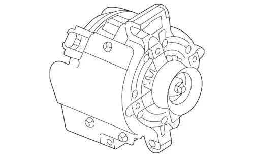 Alternador de gas genuino GM 2004-2007 Cadillac CTS 2,8 L V6 - Gas 3,6 L V6 84009372 Foto 4 de 4