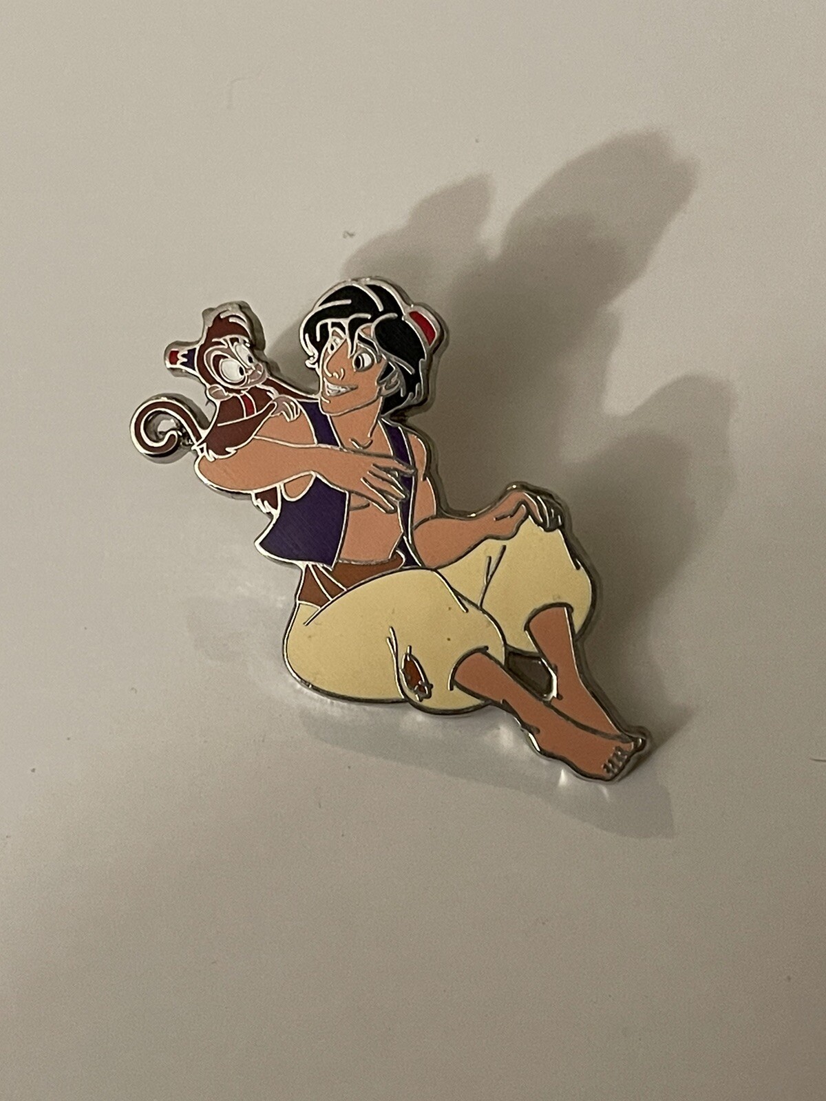 Disney Park Open Edition Trading Pin Aladdin & Abu Good condition No Back Card