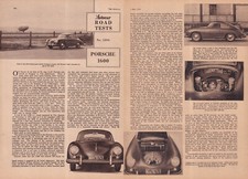 Porsche 1600 Coupe Road Test 1956 The Autocar 5/4 1956