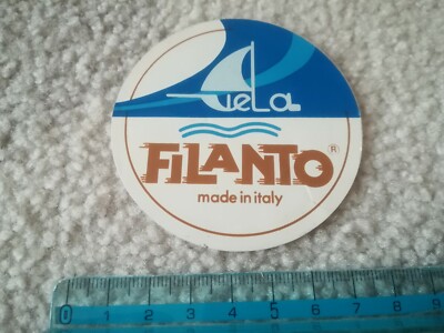 vintage sticker stickers FILANTO SAILING MADE IN ITALY fashion shoes Casarano SHOES