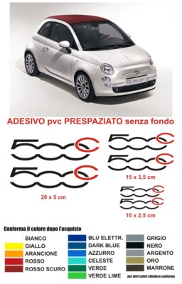 Adesivo Limited Edition Fiat 500 Sticker Vinile Decalcomania Emblema Per Auto - Foto 4