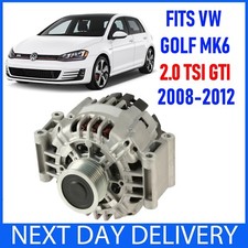 Volkswagen VW Golf Mk6 5K 2.0 TSI GTI  (& DSG) 2008-2012 PETROL 140A Alternator