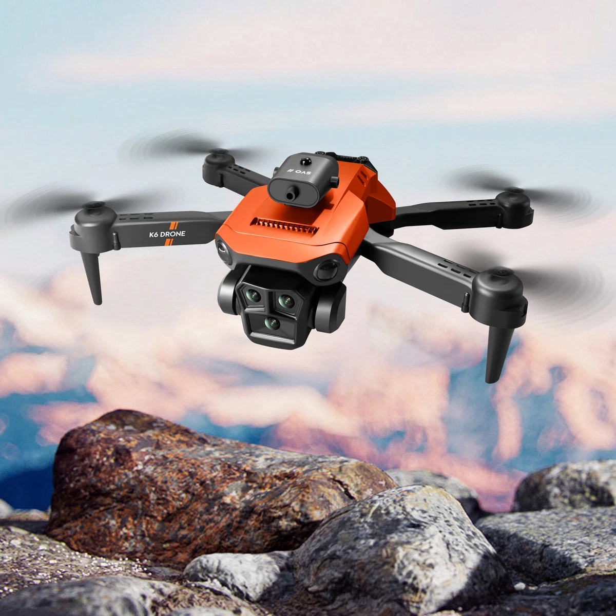Orange drone 4k sale camera