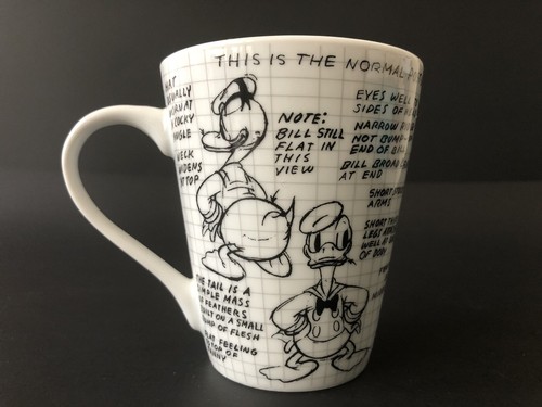 Disney Donald Duck Sketch Normal Posture Mug Leigh Design 90th Anniversary - Picture 3 of 12