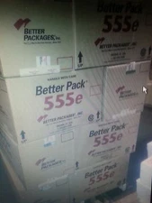 BETTER PACK 555ES & ESA ORIGINAL EMPTY CARTON WITH ALL INSERTS !! 
