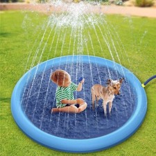Non-Slip Splash Pad For Kids And Pet Dog Pool Summer Outdoor Water Toys Fun Back