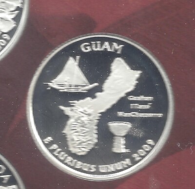 2009 S Silver Proof U.S. GUAM Quarter - 90% Silver