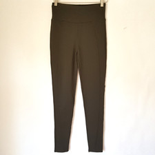 Spanx Assets Olive/Army Green Leggings Size M Stretch Pants High Waist