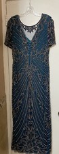 Beaded formal evening gown - size 8 womens