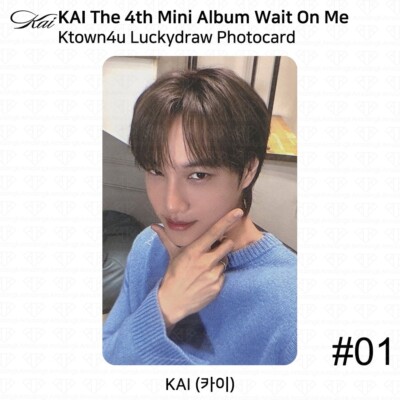 Kai The 4th Mini Album Wait On Me Luckydraw Photocard Applemusic