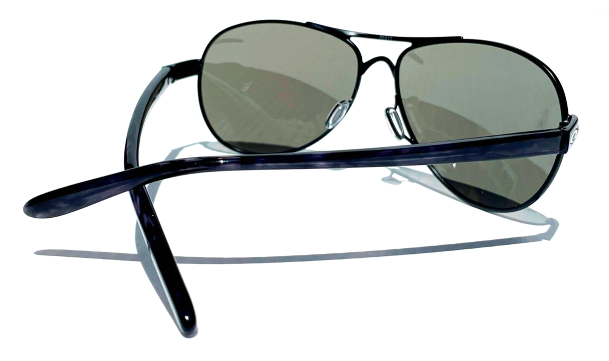 NEW Oakley FEEDBACK Satin Black 59mm POLARIZED Galaxy Violet NEW Oakley FEEDBACK Satin Black 59mm POLARIZED Galaxy Violet