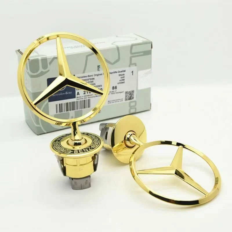 Mercedes GOLD Stern W203 W204 W205 W211 W212 W213 W221 W222 Logo 