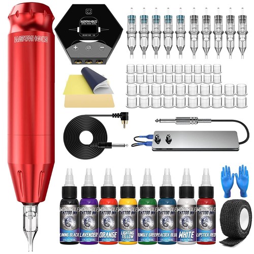 Tattoo Machine Kit Complete Tattoo Pen, Tattoo Gun Power Supply 40