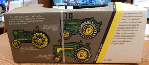 1991 ERTL 5601 JOHN DEERE 1940 12A COMBINE NIB 1/16 SCALE LQQK - Picture 4 of 6