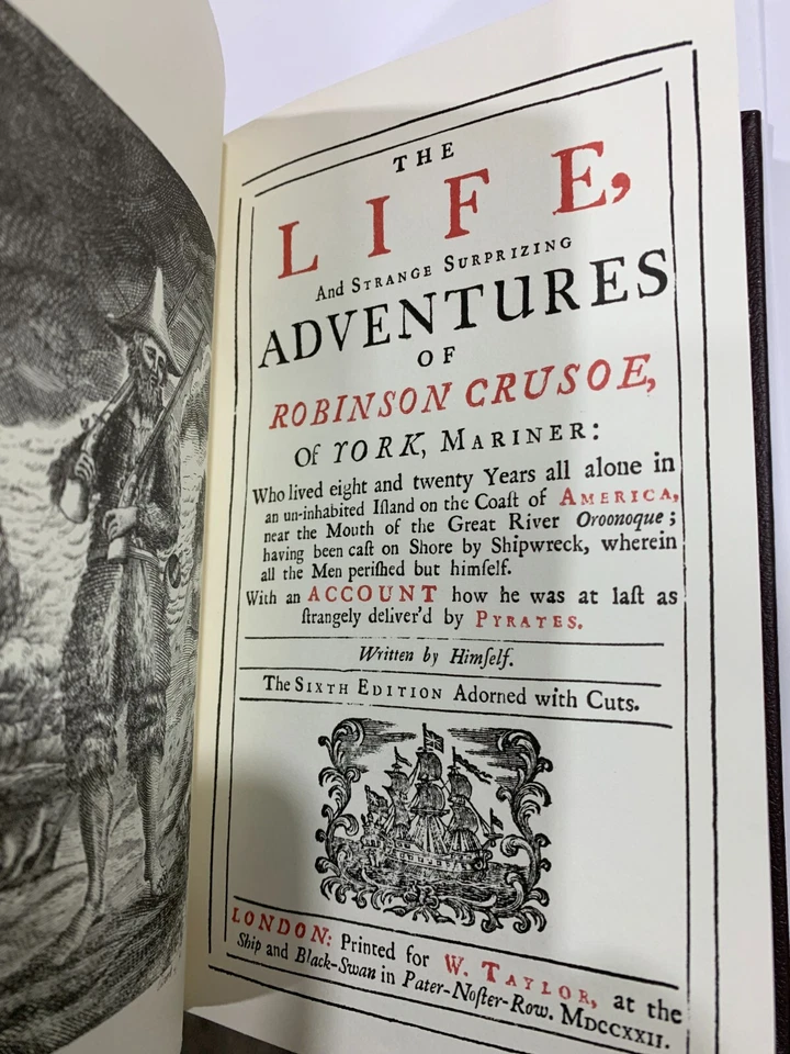 Robinson Crusoe, Defoe, Winthrope Million Dollar First Edition Library HCDJ - Image 4 of 4