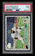 2011 Topps Update Diamond Anniversary: #US59 Rickey Henderson PSA 9 MINT
