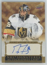 2019-20 Upper Deck Tim Hortons NHL Signatures auto Marc-Andre Fleury Auto Vegas