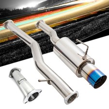 Megan Catback Exhaust Kit 4.5 Burnt Tip For 08-13 G37 14-15 Q60 Coupe Rwd V36