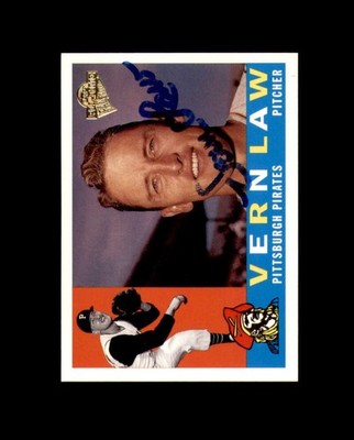 Vern Law Signed 2003 Topps All Time Fan Fav Pittsburgh Pirates Autographed