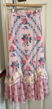 Altar'd State Costa D127 Tiered Maxi Skirt Size M NWT