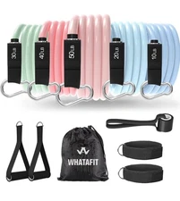 WHATAFIT Resistance Bands, Exercise Bands, Resistance Bands for Working Multi