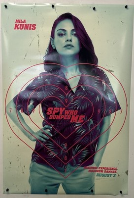 2018 The Spy Who Dumped Me Original One Sheet Rolled D/S Poster Mila Kunis