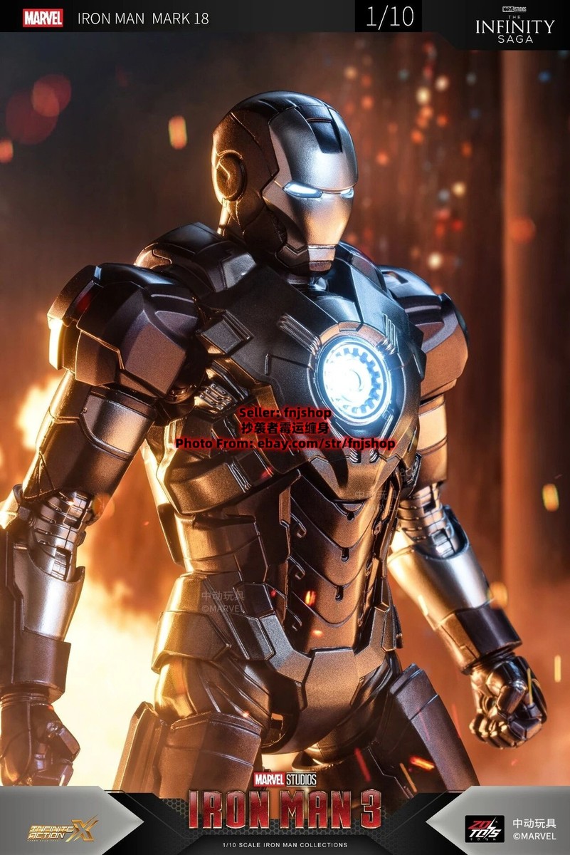 New ZD TOYS Iron Man 3 Series MK18 Mark18 Cassanova 1/10 Action