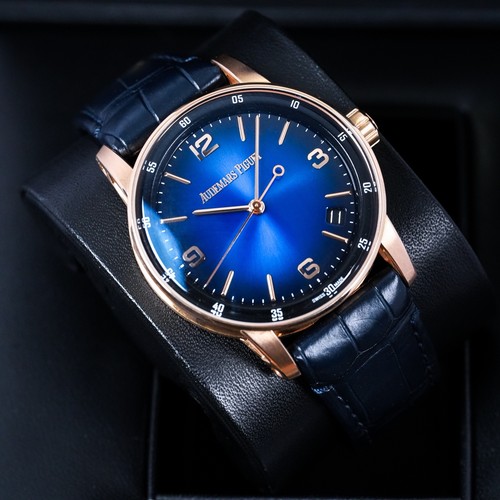Audemars Piguet Code 11.59 Smoked Blue 15210or Rose Gold Full Set W Extras