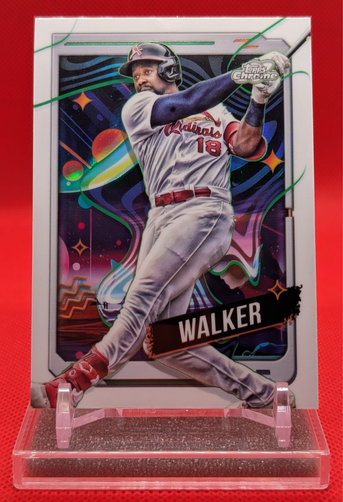2024 Topps Cosmic Chrome Jordan Walker White Hole SHORT PRINT #94 Cardinals