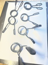 6 Pcs Barbell Weight Bars Clips Clamps 2 Inch for Olympic Bar Spring Lock Collar