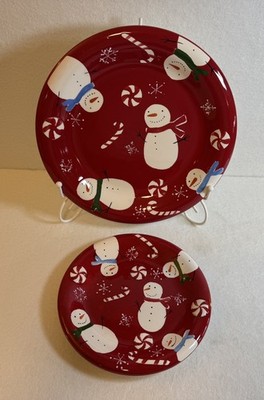 Peppermint Lane 11'' Dinner Plate & 8  Salad Plate by Sonoma Home