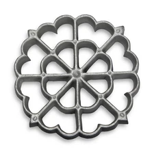 Kitchen Supply 7078 Geometric Spanish Rosette Iron, Hand-Cast and Food-Safe A...