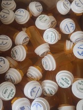 35 Empty Amber Colored Pill Bottles Same Size Arts  Crafts